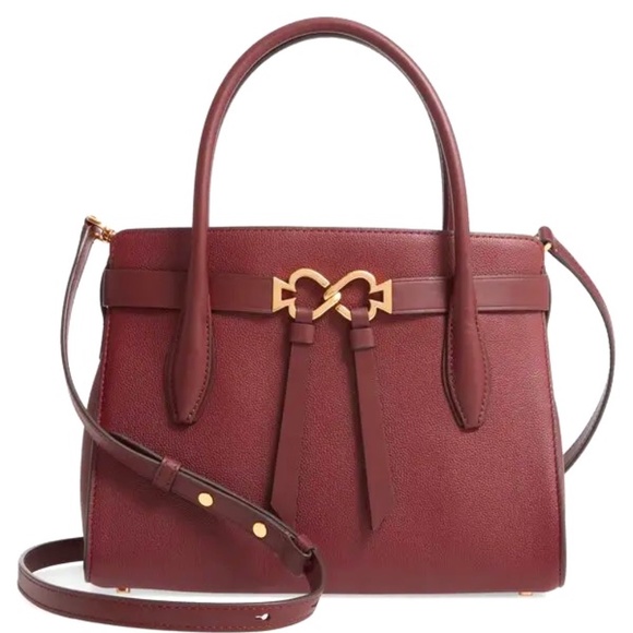 kate spade Handbags - NWT Kate Spade Medium Toujours Leather Cherrywood Satchel w/ Dust Bag